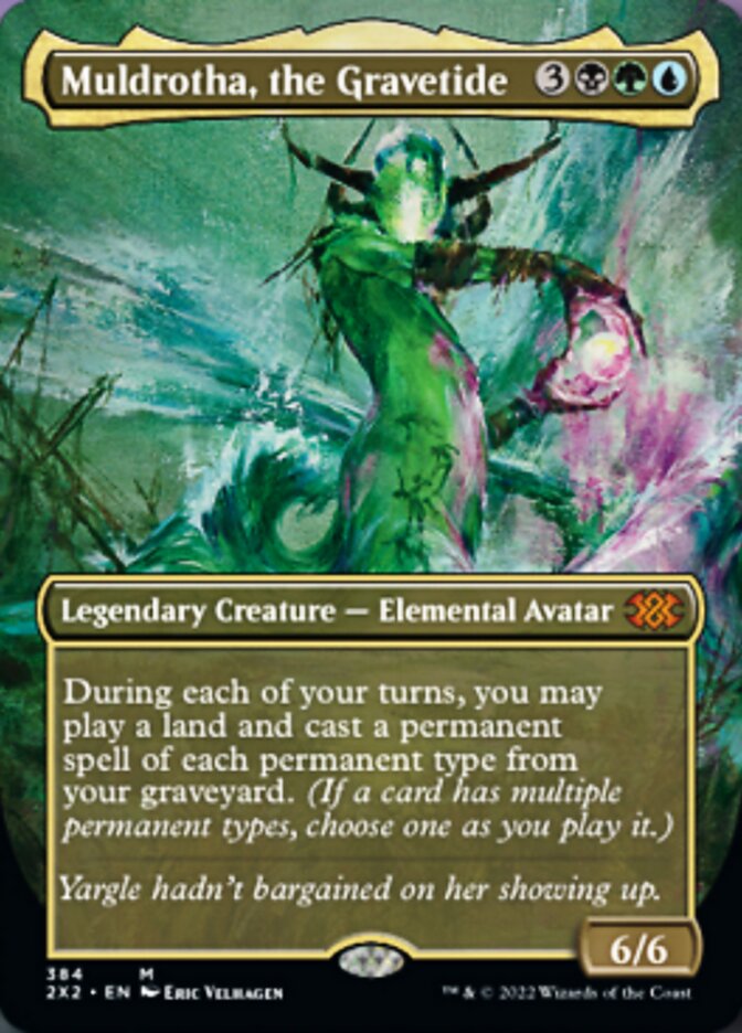 Muldrotha, the Gravetide (Borderless Alternate Art) [Double Masters 2022] | Exor Games New Glasgow