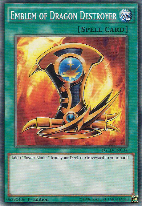 Emblem of Dragon Destroyer [YGLD-ENC34] Common | Exor Games New Glasgow