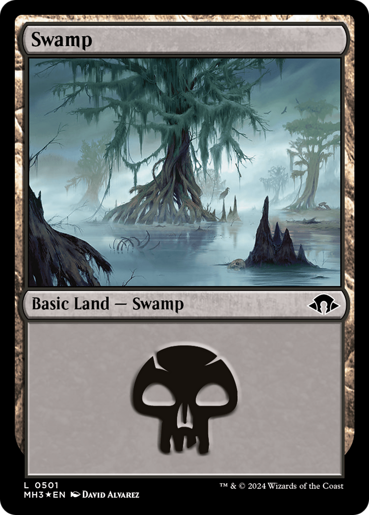 Swamp (0501) (Ripple Foil) [Modern Horizons 3] | Exor Games New Glasgow