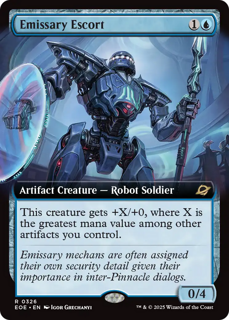 Emissary Escort (Extended Art) [Edge of Eternities] | Exor Games New Glasgow