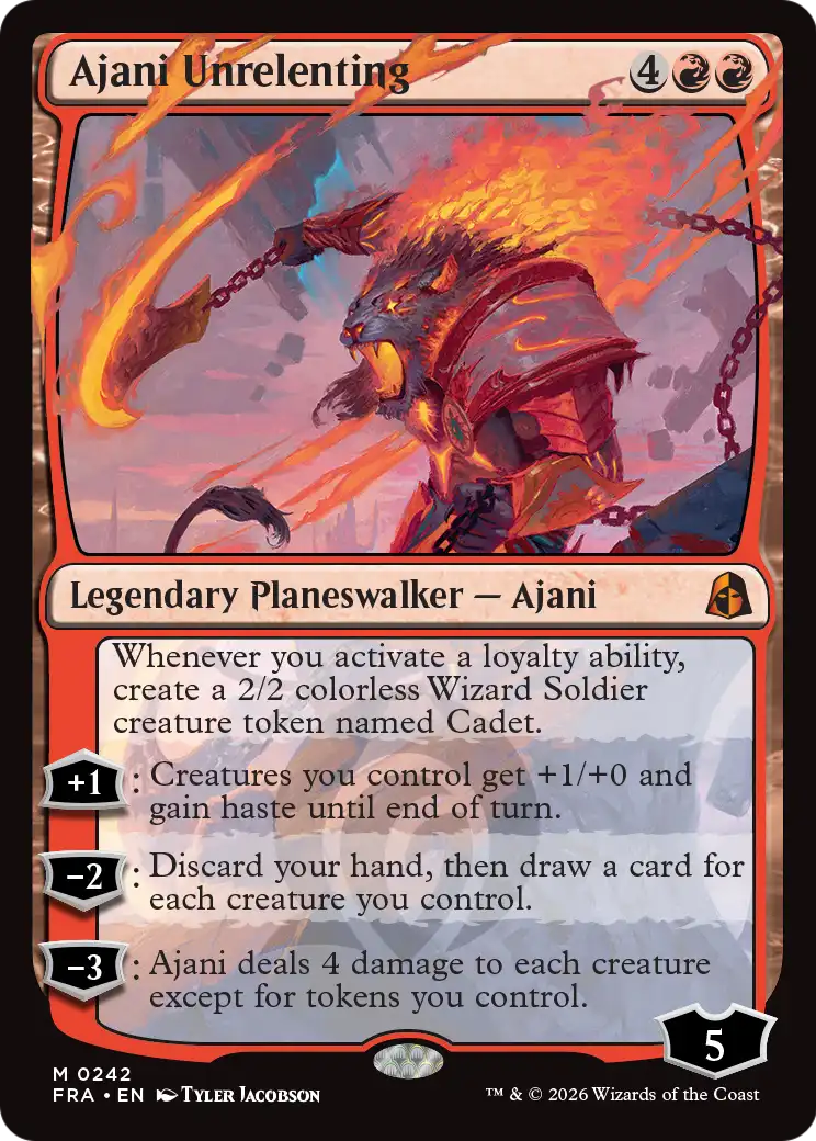 Ajani Unrelenting [Reality Fracture] | Exor Games New Glasgow