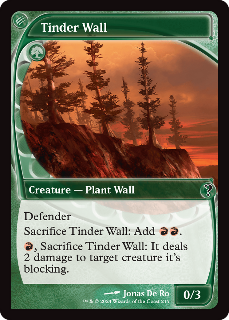 Tinder Wall (Future Sight) [Mystery Booster 2] | Exor Games New Glasgow