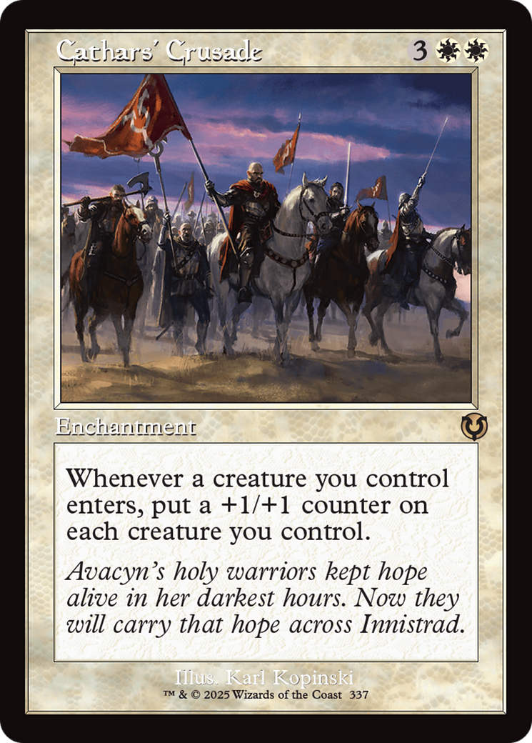 Cathars' Crusade (Retro Frame) [Innistrad Remastered] | Exor Games New Glasgow