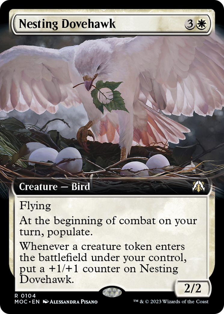 Nesting Dovehawk (Extended Art) [March of the Machine Commander] | Exor Games New Glasgow