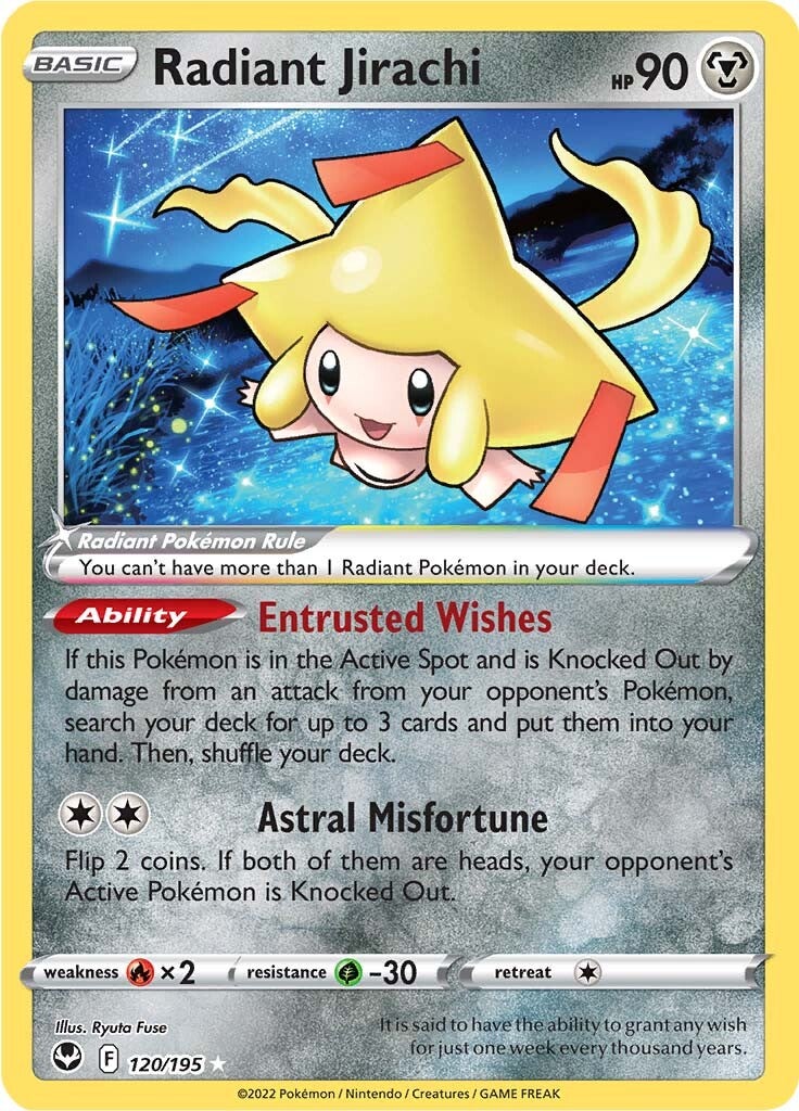 Radiant Jirachi (120/195) [Sword & Shield: Silver Tempest] | Exor Games New Glasgow