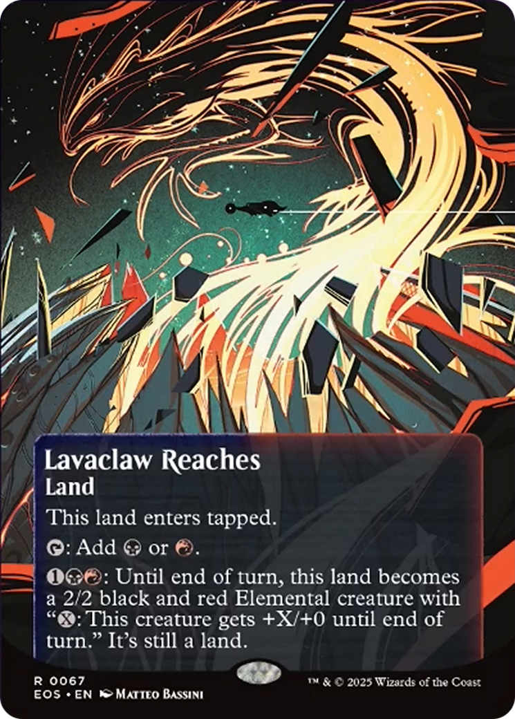 Lavaclaw Reaches (0067) (Borderless) [Edge of Eternities: Stellar Sights] | Exor Games New Glasgow