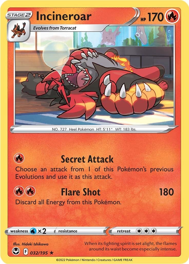 Incineroar (032/195) [Sword & Shield: Silver Tempest] | Exor Games New Glasgow