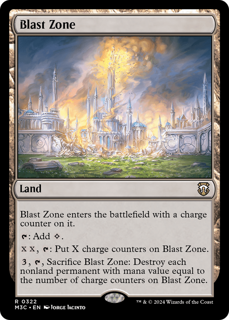 Blast Zone (Ripple Foil) [Modern Horizons 3 Commander] | Exor Games New Glasgow