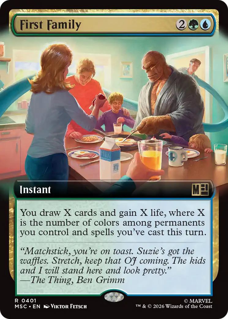 First Family (Extended Art) [Marvel Super Heroes Commander] | Exor Games New Glasgow