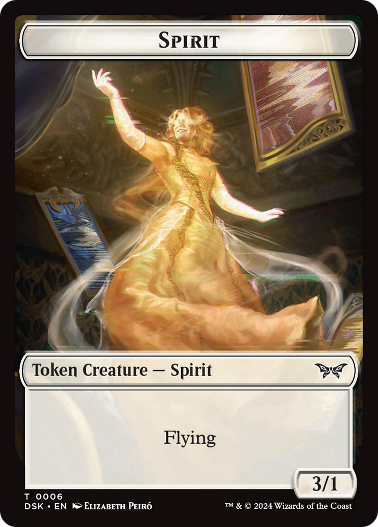 Spirit (0006) Token [Duskmourn: House of Horror Tokens] | Exor Games New Glasgow