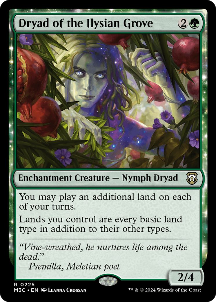 Dryad of the Ilysian Grove (Ripple Foil) [Modern Horizons 3 Commander] | Exor Games New Glasgow