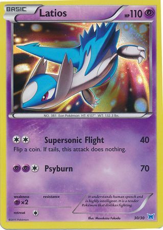 Latios (30/30) [XY: Trainer Kit 2 - Latios] | Exor Games New Glasgow