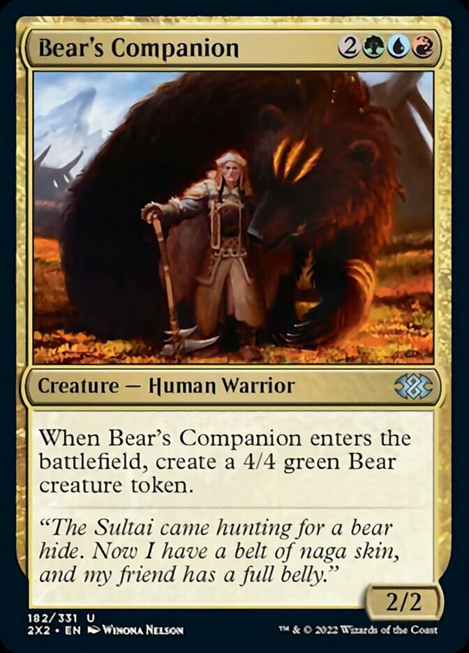 Bear's Companion [Double Masters 2022] | Exor Games New Glasgow