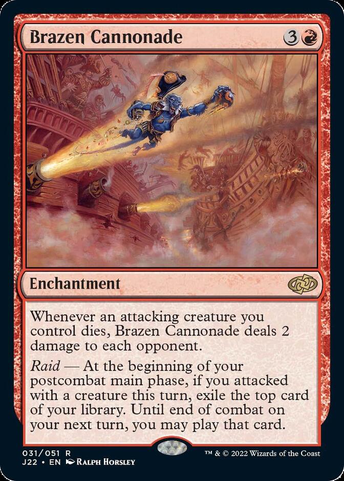 Brazen Cannonade [Jumpstart 2022] | Exor Games New Glasgow