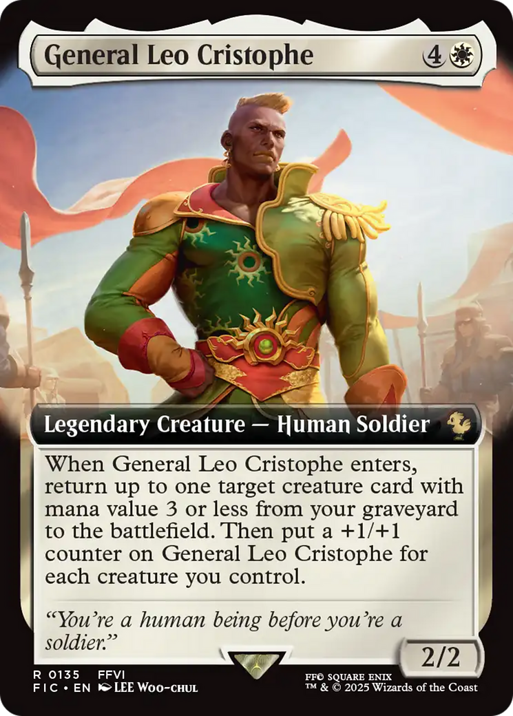 General Leo Cristophe (Extended Art) [FINAL FANTASY Commander] | Exor Games New Glasgow