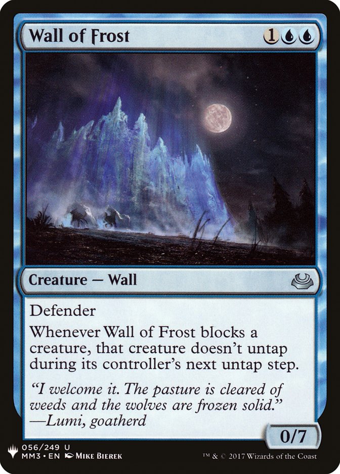 Wall of Frost [Mystery Booster] | Exor Games New Glasgow