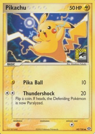 Pikachu (60/106) (2005 San Diego Comic Con) [Miscellaneous Cards] | Exor Games New Glasgow