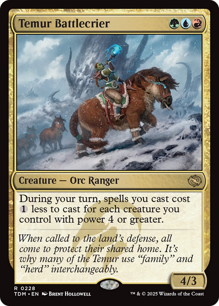 Temur Battlecrier [Tarkir: Dragonstorm] | Exor Games New Glasgow