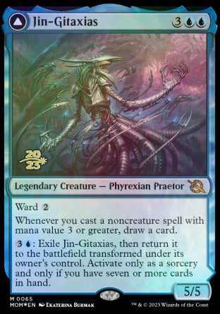 Jin-Gitaxias // The Great Synthesis [March of the Machine Prerelease Promos] | Exor Games New Glasgow