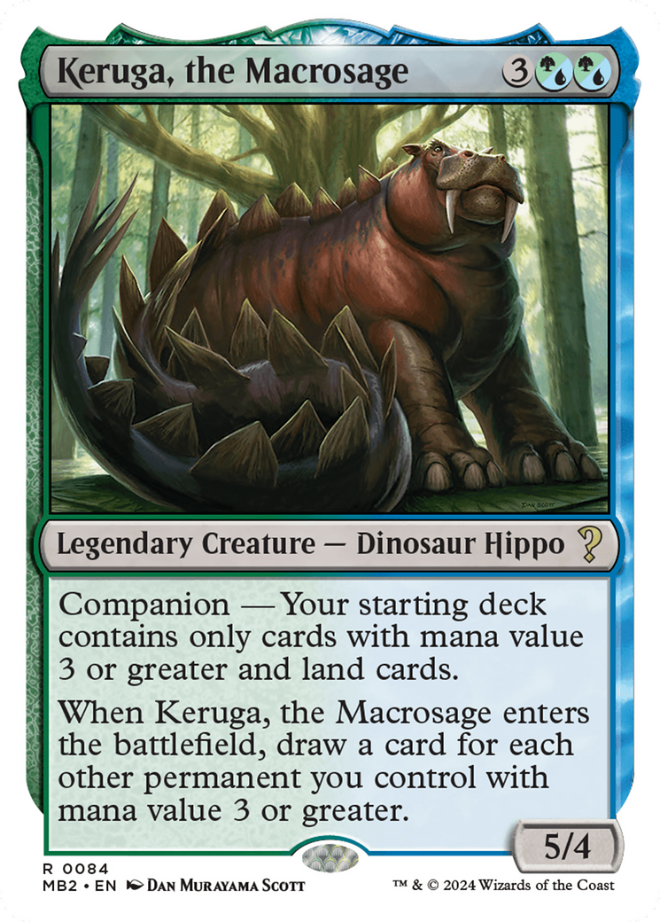 Keruga, the Macrosage (White Border) [Mystery Booster 2] | Exor Games New Glasgow