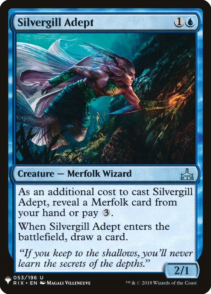 Silvergill Adept [Mystery Booster] | Exor Games New Glasgow