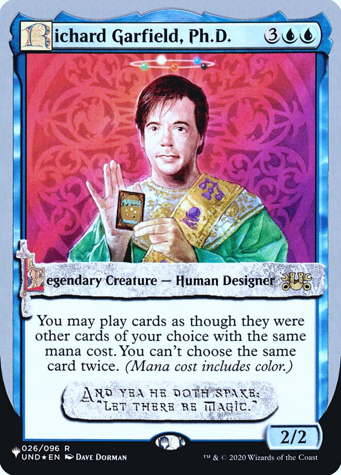 Richard Garfield, Ph.D. (Unfinity Foil Edition) [The List] | Exor Games New Glasgow