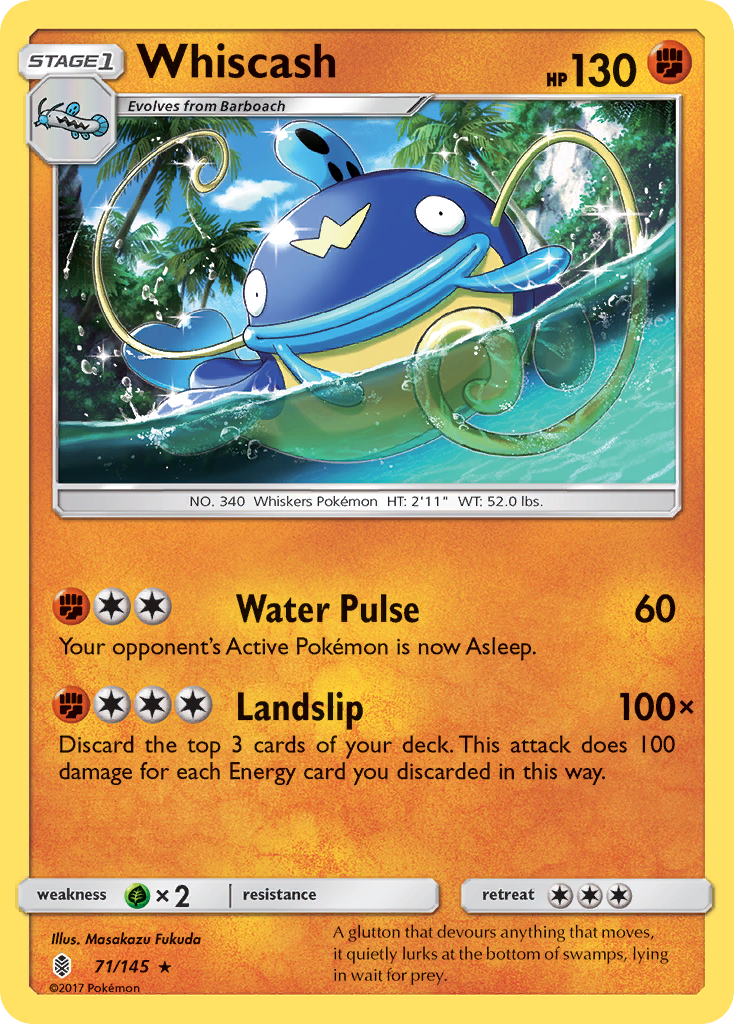 Whiscash (71/145) [Sun & Moon: Guardians Rising] | Exor Games New Glasgow