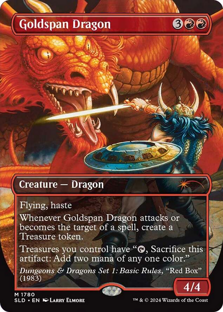 Goldspan Dragon (Rainbow Foil) [Secret Lair Drop Series] | Exor Games New Glasgow