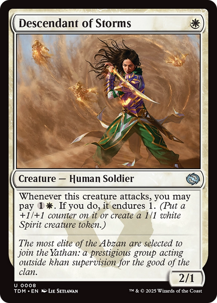 Descendant of Storms [Tarkir: Dragonstorm] | Exor Games New Glasgow