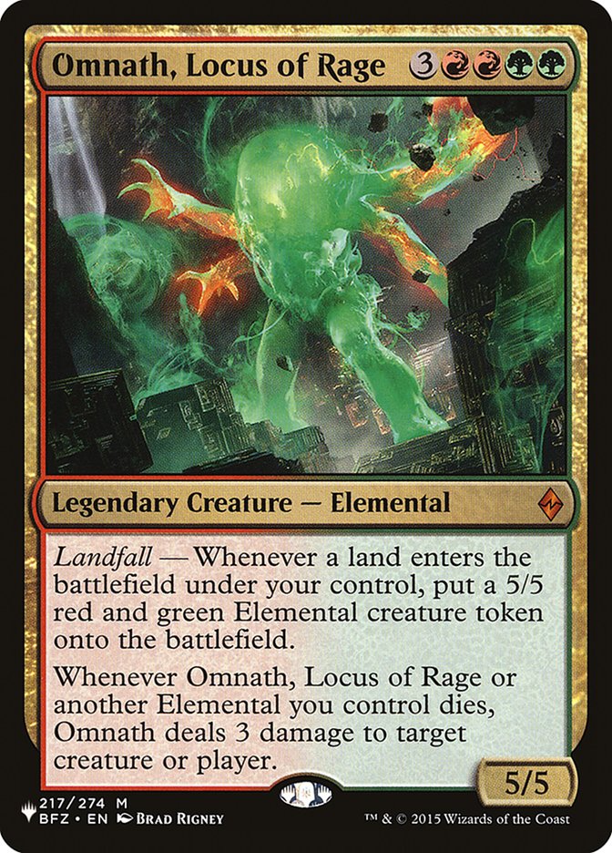 Omnath, Locus of Rage [The List] | Exor Games New Glasgow