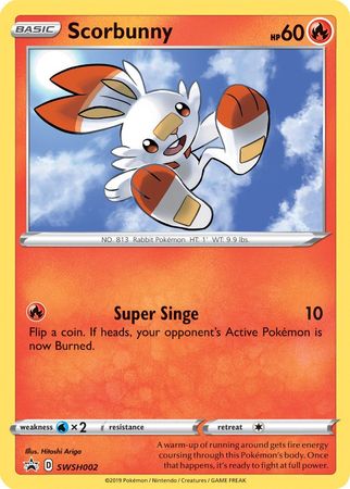 Scorbunny (SWSH002) [Sword & Shield: Black Star Promos] | Exor Games New Glasgow