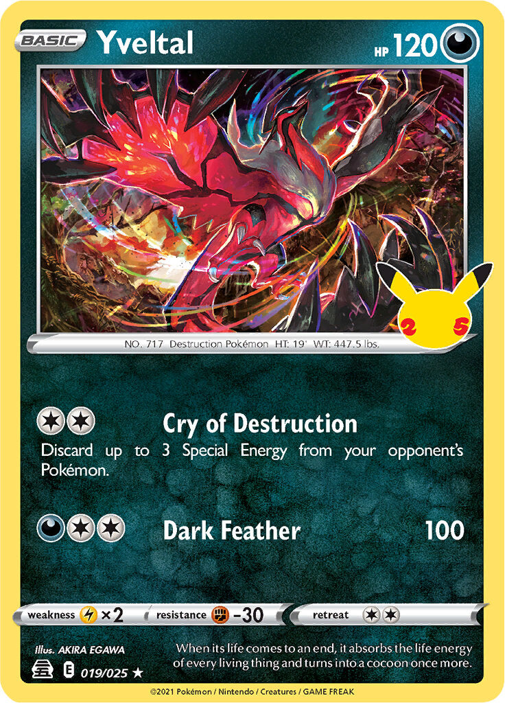 Yveltal (019/025) [Celebrations: 25th Anniversary] | Exor Games New Glasgow