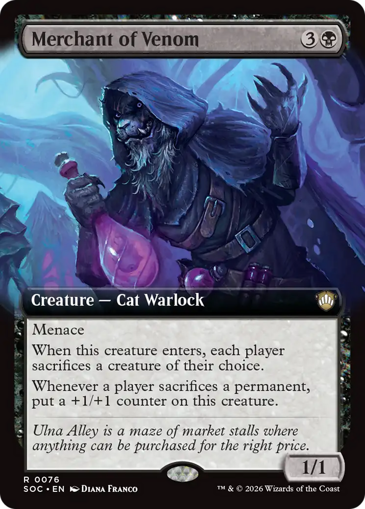 Merchant of Venom (Extended Art) [Secrets of Strixhaven Commander] | Exor Games New Glasgow