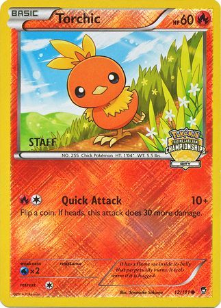 Torchic (12/111) (City Championship Promo Staff) [XY: Furious Fists] | Exor Games New Glasgow