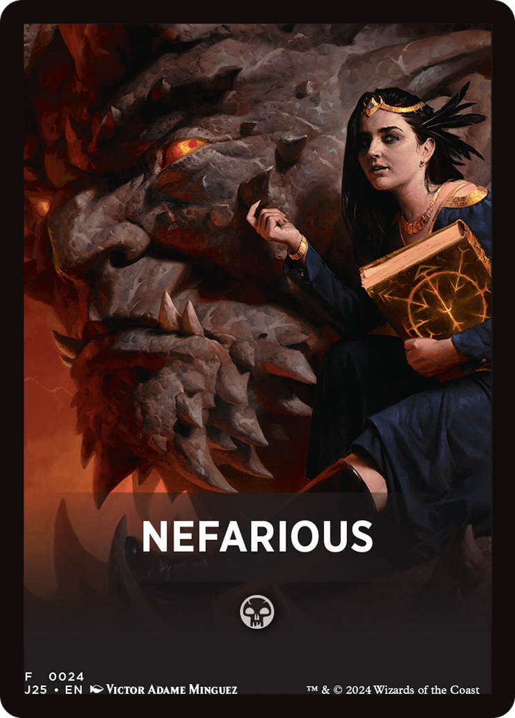 Nefarious Theme Card [Foundations Jumpstart Front Cards] | Exor Games New Glasgow