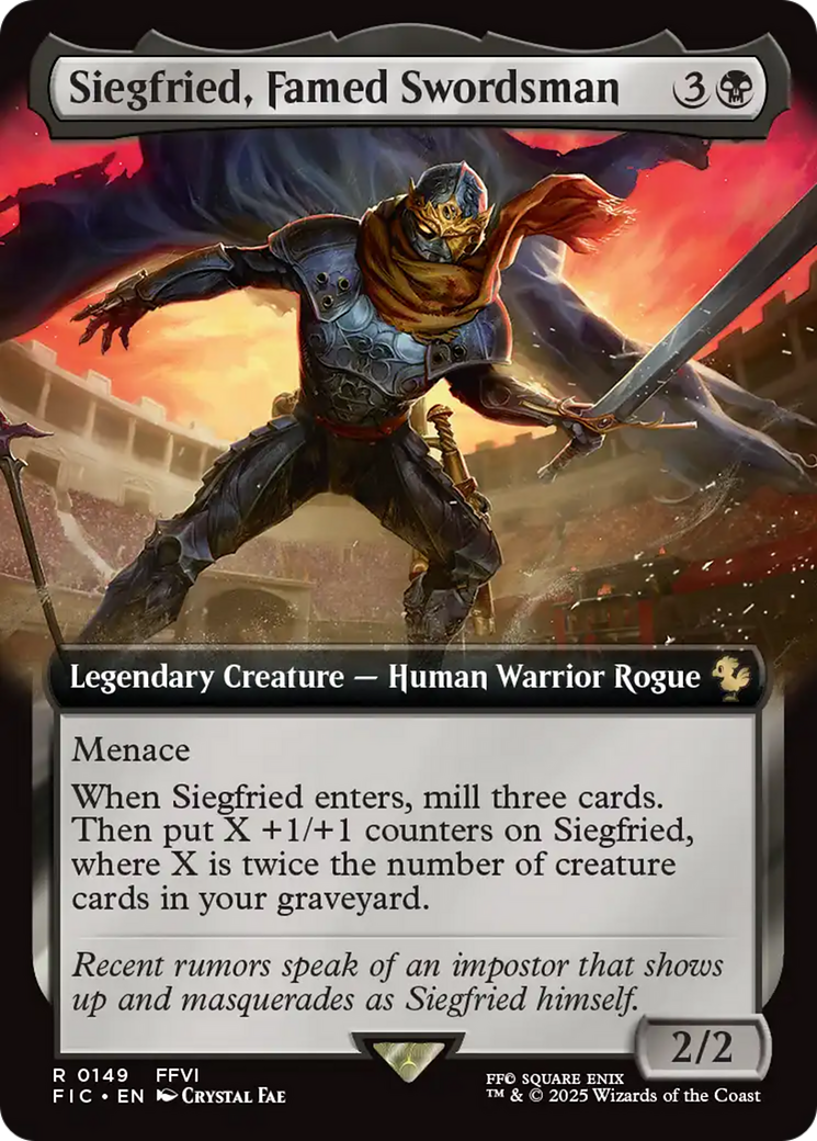 Siegfried, Famed Swordsman (Extended Art) [FINAL FANTASY Commander] | Exor Games New Glasgow