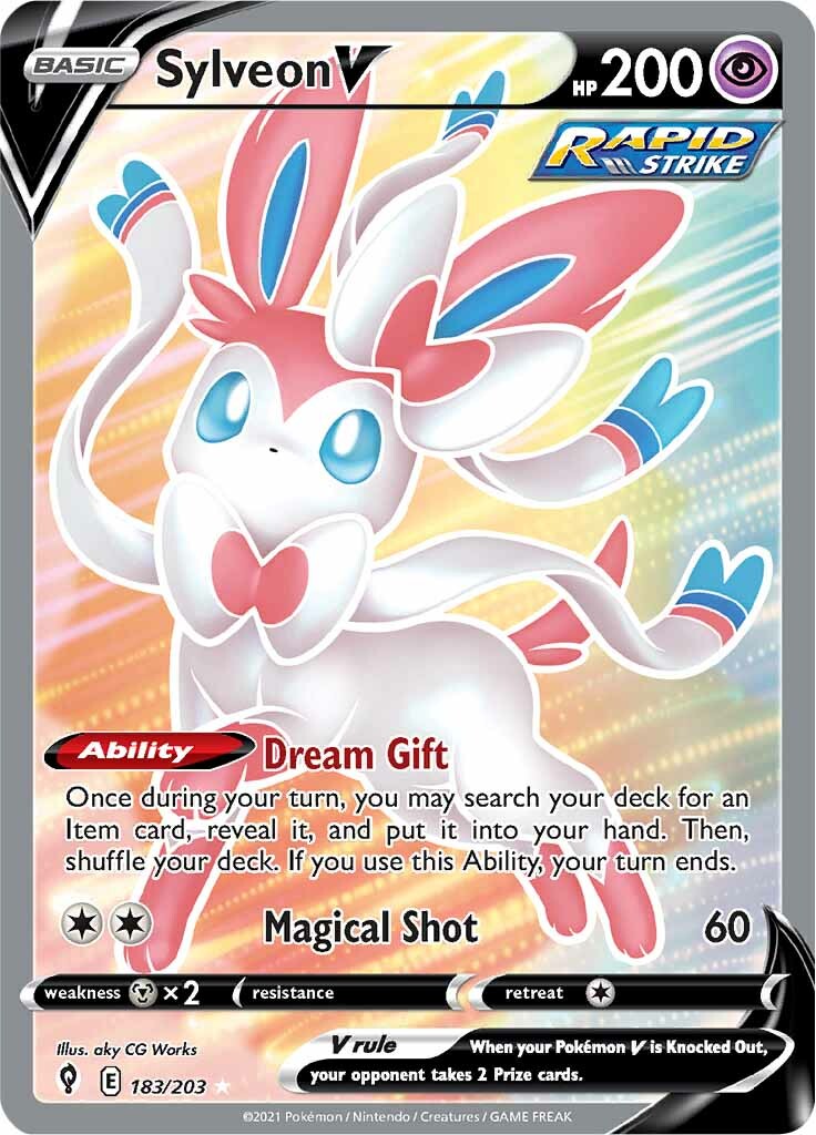 Sylveon V (183/203) [Sword & Shield: Evolving Skies] | Exor Games New Glasgow