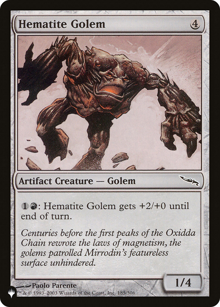 Hematite Golem [The List Reprints] | Exor Games New Glasgow