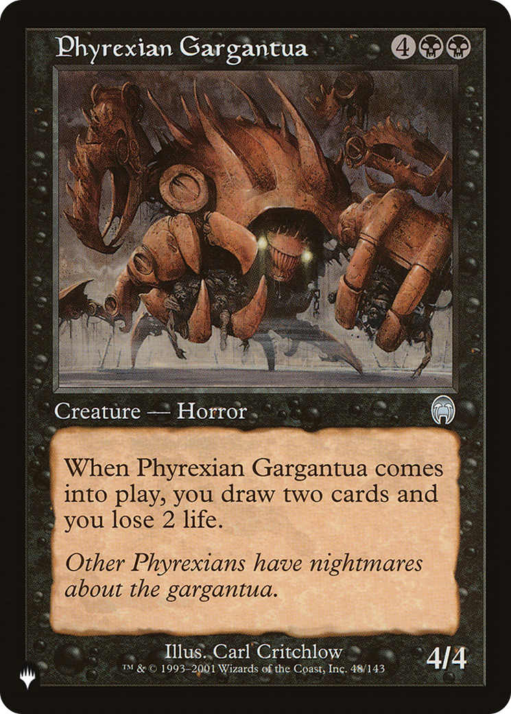 Phyrexian Gargantua [The List Reprints] | Exor Games New Glasgow