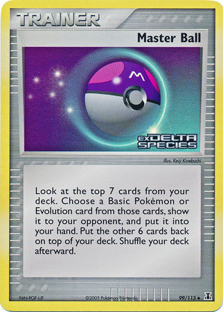 Master Ball (99/113) (Stamped) [EX: Delta Species] | Exor Games New Glasgow