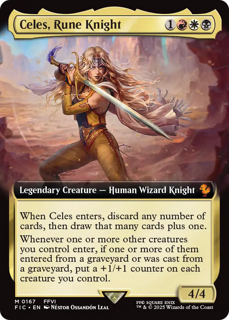 Celes, Rune Knight (Extended Art) [FINAL FANTASY Commander] | Exor Games New Glasgow