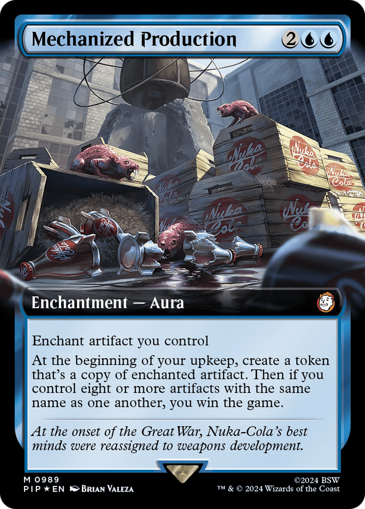 Mechanized Production (Extended Art) (Surge Foil) [Fallout] | Exor Games New Glasgow