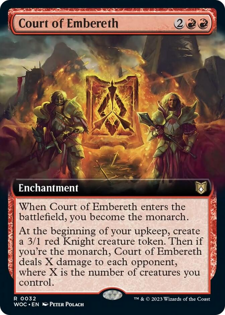 Court of Embereth (Extended Art) [Wilds of Eldraine Commander] | Exor Games New Glasgow