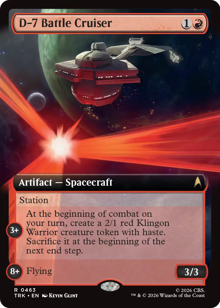 D-7 Battle Cruiser (Extended Art) [Star Trek] | Exor Games New Glasgow