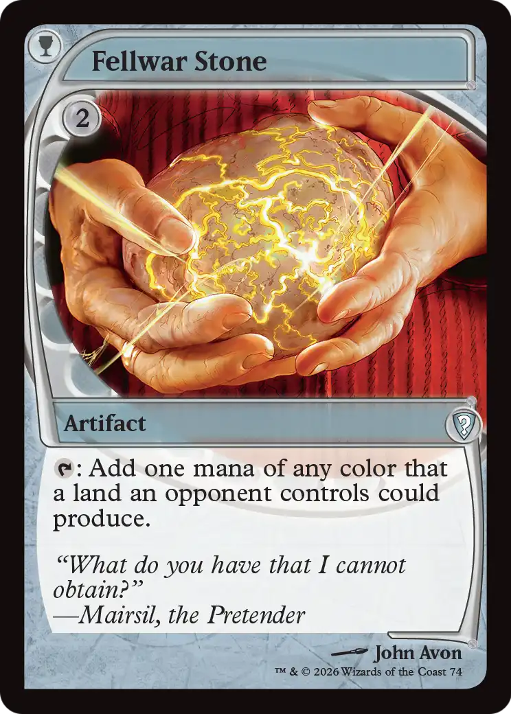 Fellwar Stone (Future Sight) [Mystery Booster: Commander Edition] | Exor Games New Glasgow