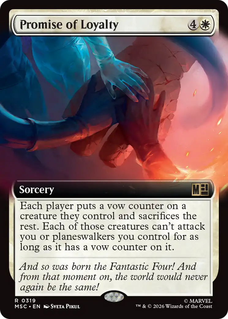 Promise of Loyalty (Extended Art) [Marvel Super Heroes Commander] | Exor Games New Glasgow