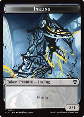 Pegasus // Inkling (0022) Double-Sided Token [Secrets of Strixhaven Commander Tokens] | Exor Games New Glasgow