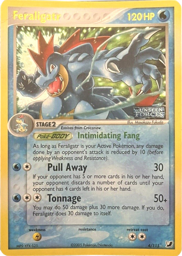 Feraligatr (4/115) (Stamped) [EX: Unseen Forces] | Exor Games New Glasgow