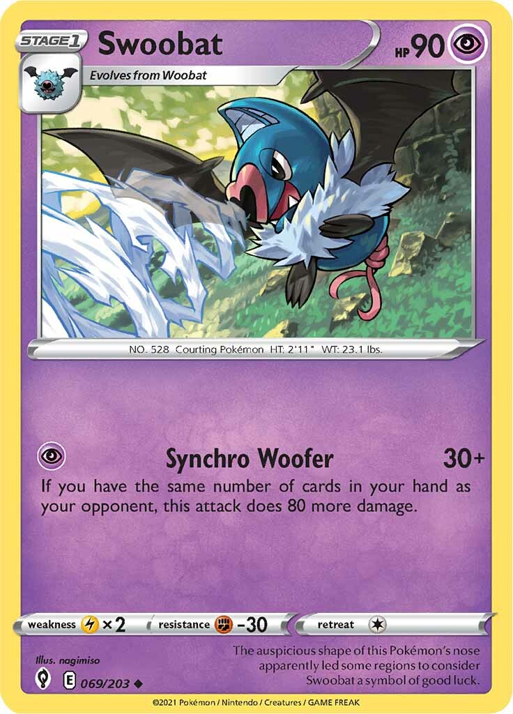 Swoobat (069/203) [Sword & Shield: Evolving Skies] | Exor Games New Glasgow