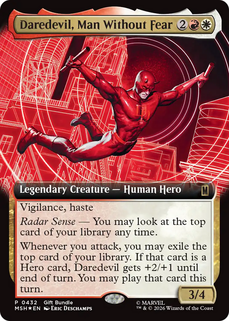 Daredevil, Man Without Fear (Extended Art) [Marvel Super Heroes Promos] | Exor Games New Glasgow